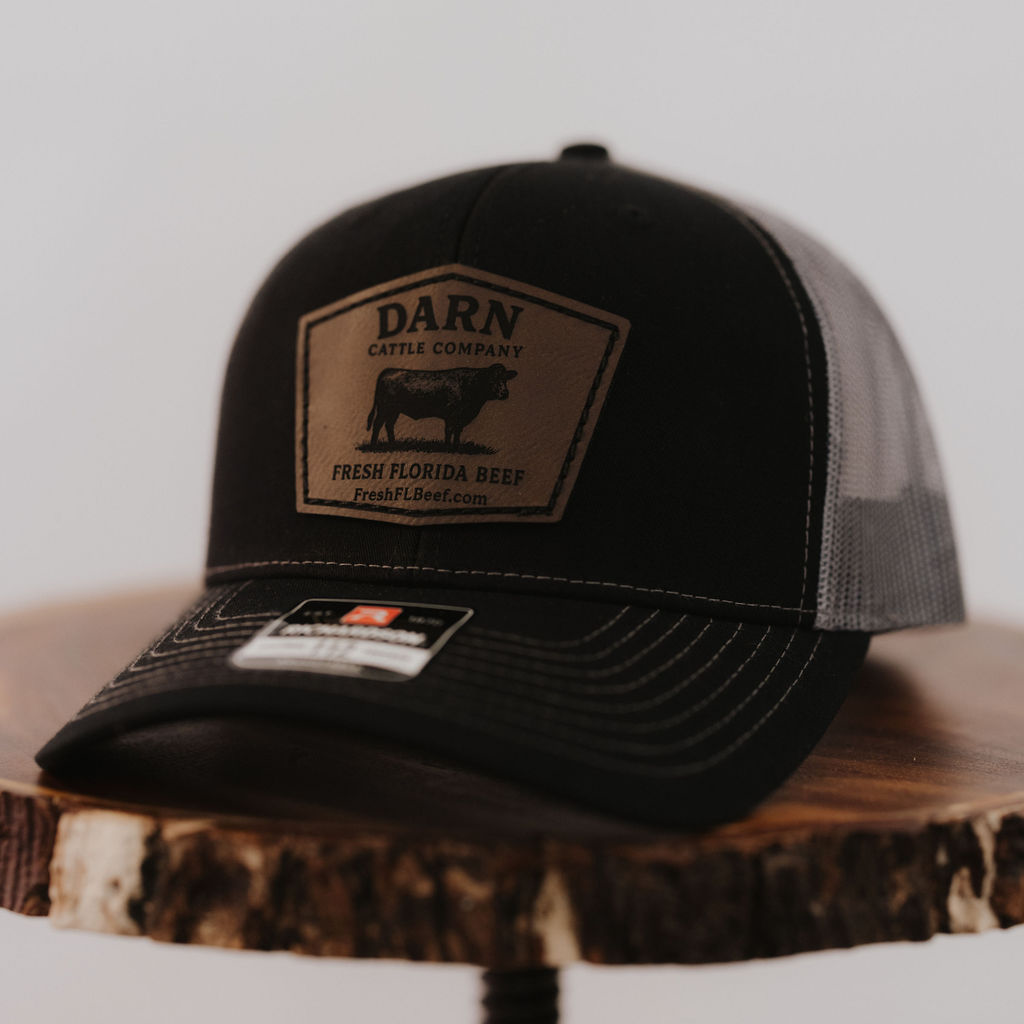 Black / Grey Richardson 112 | DARN Cattle Co. Leather Patch
